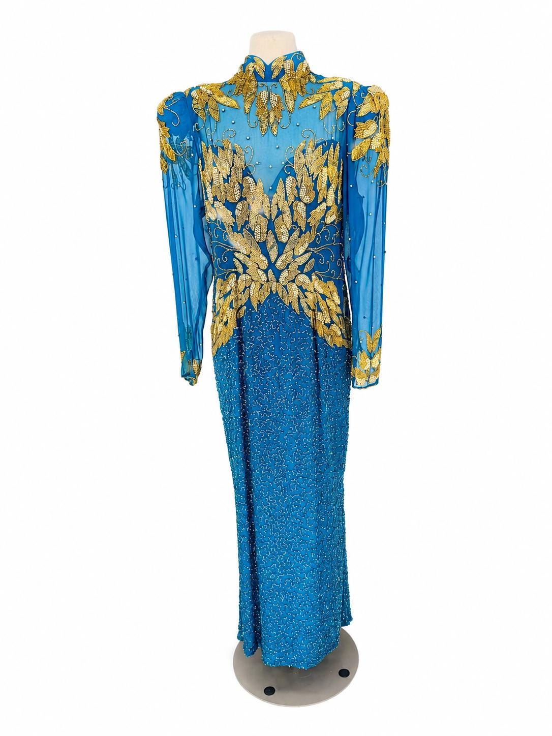 turquoise and gold sequin dress Short Dress | Pattern | Sleeves | Stretch Turquoise ITY | Gold Sequin  Spangles Fabric