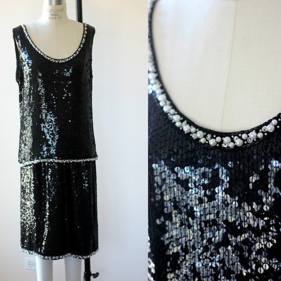 XXL//Judith Ann Plus Sequin Top & skirt// Pearl be