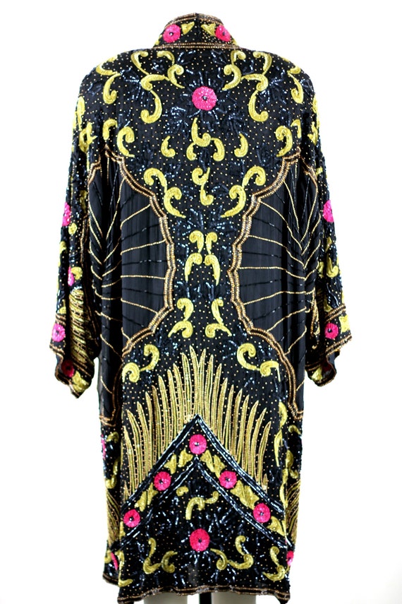 Sz XL// The ultimate Gatsby coat// Beaded sequin … - image 7