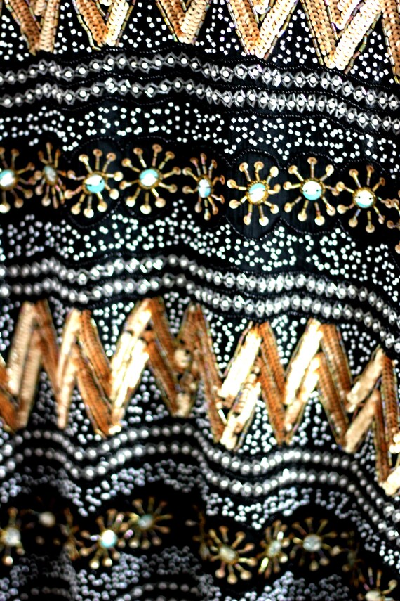 2x//Heavily Beaded Sequin Black Duster// Plus siz… - image 6