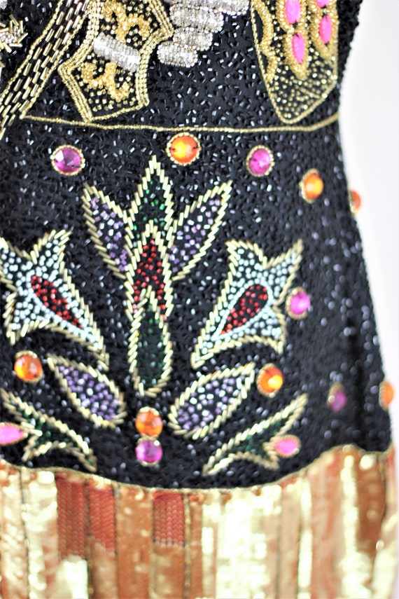 Sz 14// Fabulous Beaded sequined Embellished Dres… - image 6