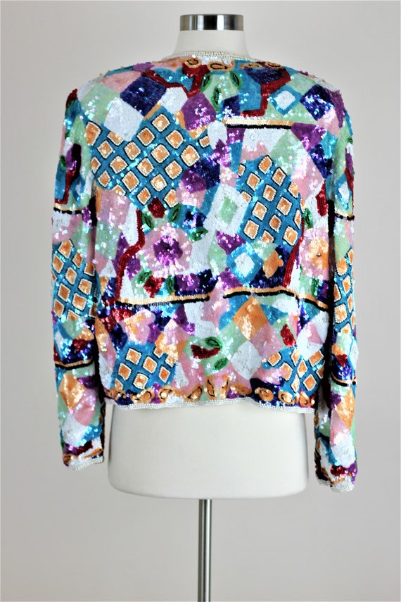 Sz L// Judith Ann Fabulous Patchwork style jacket… - image 6