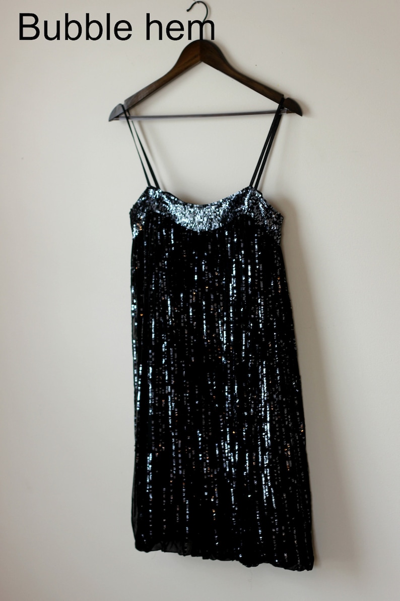 Scala Sequin Bubble hem Party dressVintage Flapper Style
