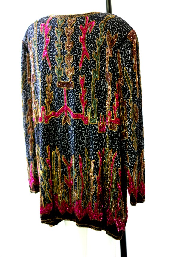 Plus size 3X//Beaded Judith Ann Creations Duster/… - image 7