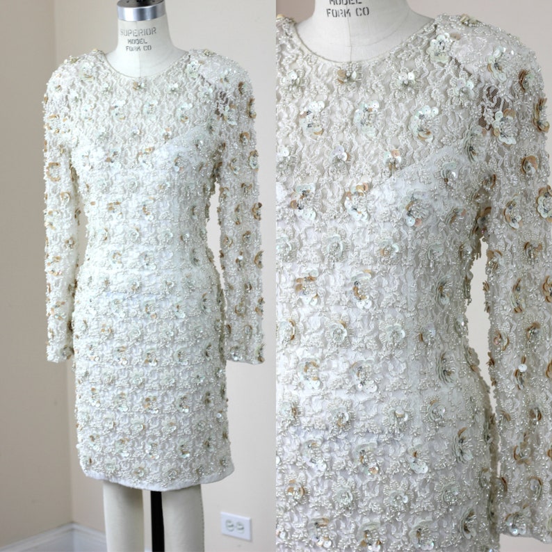 Beaded Short Off Shoulder Dress _Q839