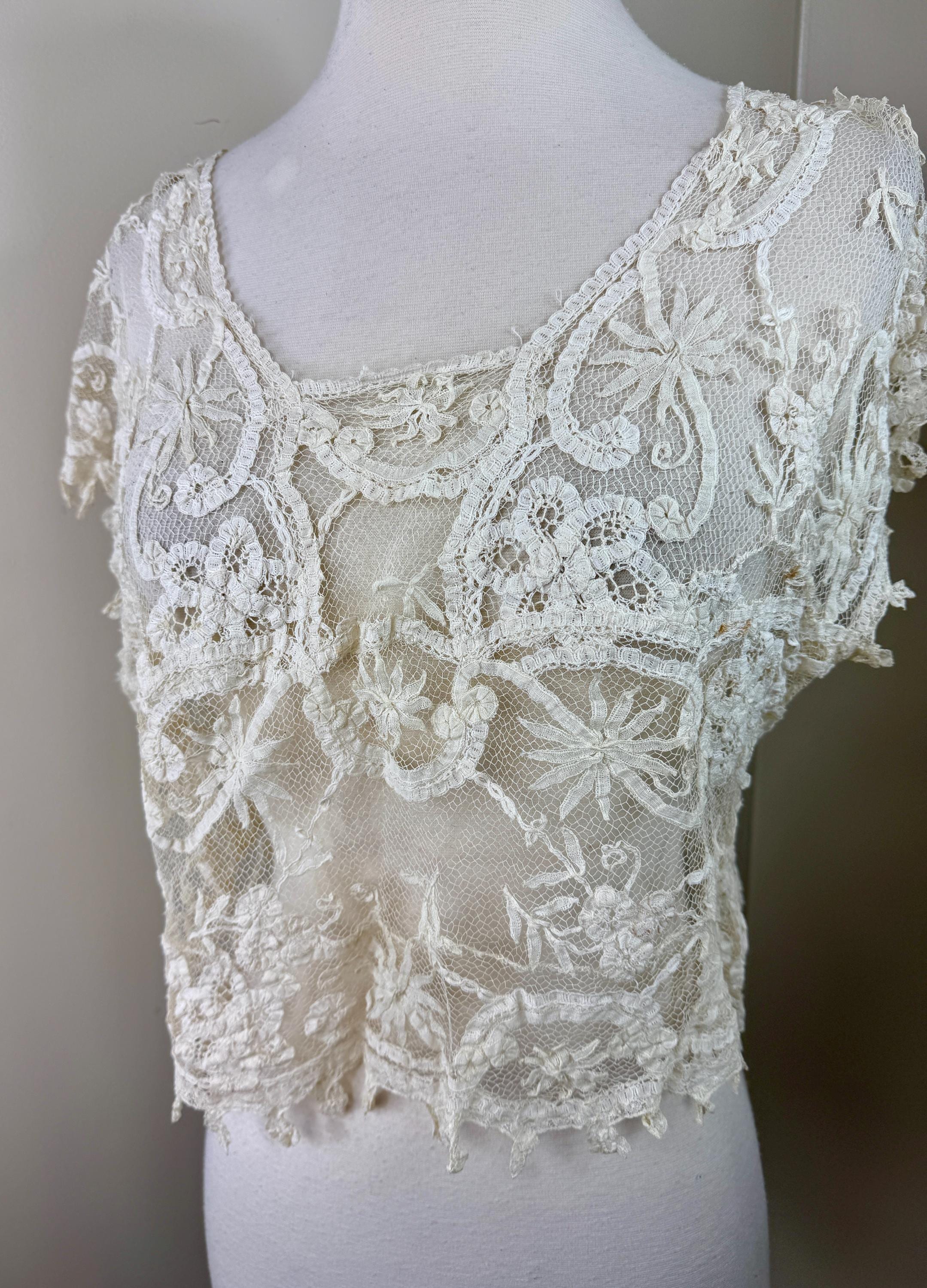 Antique Victorian Battenberg Lace Blouse//circa 1890s - Etsy