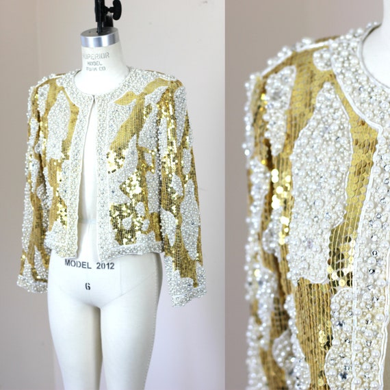 Pearl clearance beaded jacket
