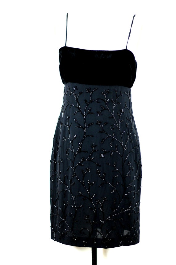 Sz P// Emanuel Ungaro Silk Sequin Velvet Evening … - image 2