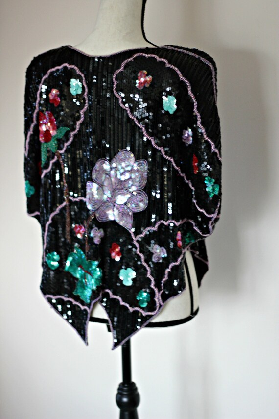 Sz S//Frank Usher//Vintage Gatsby Styled// Beaded… - image 6