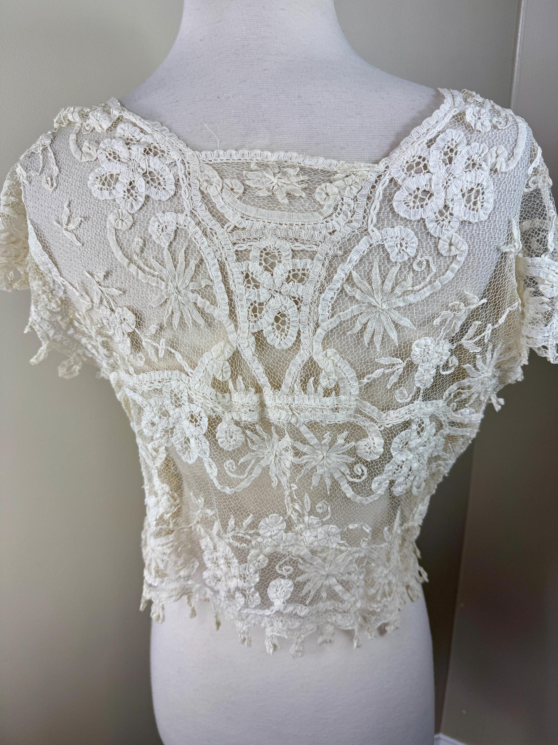 Antique Victorian Battenberg Lace Blouse//circa 1890s - Etsy