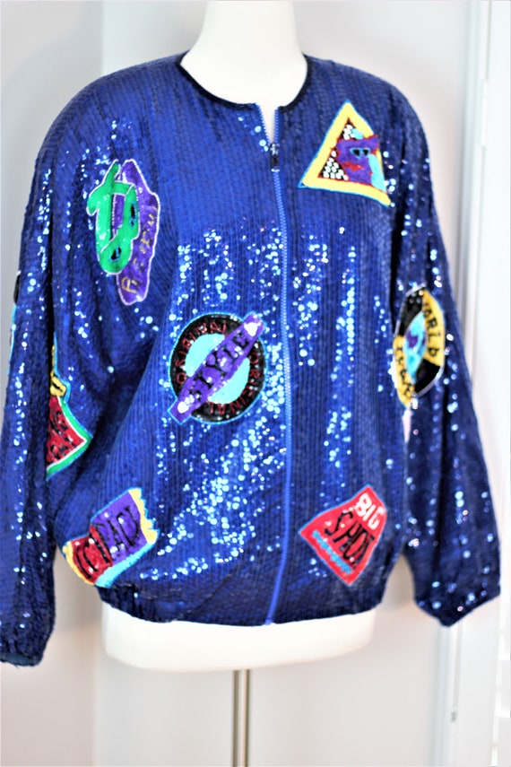 Sz LP// Vintage Funky Bomber Travel jacket// Worl… - image 6