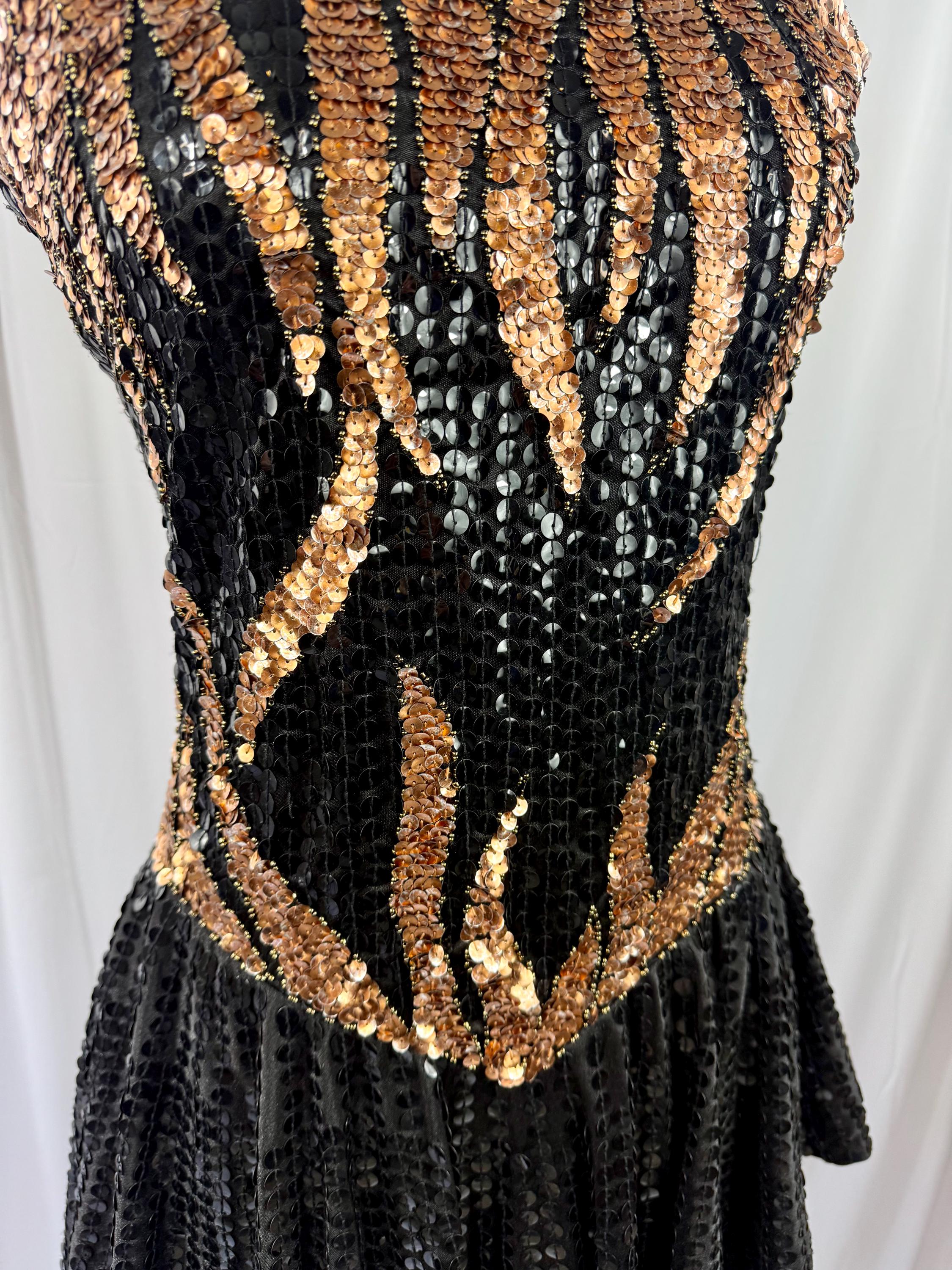 ワンピース 80s PX LONDON SPARKLE BLACK DRESS Black Iconic Sparkly Halter Evening Dress Gentlemen Prefer