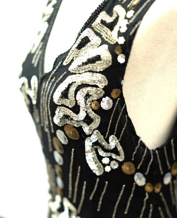 Sz M(VTG) // Authentic Beaded 1930s Vintage Dress… - image 7