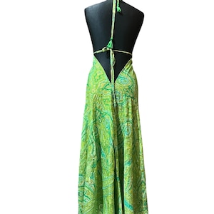 Summer exotic backless cashmere design dress