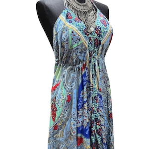 Summer exotic backless cashmere design dress