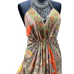 Summer exotic backless cashmere design dress