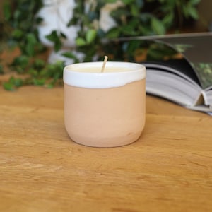Soy wax scented ceramic candle | Reusable Ceramic Candle Set | 100% Natural Essential Oils | Handmade ceramics | Keramik Duftkerze | Gift