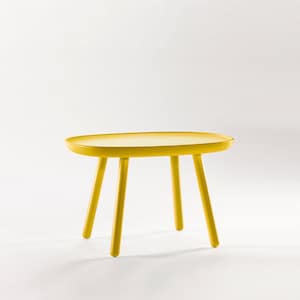 Tavolino da caffè in legno massello / Tavolino da caffè giallo / Adatto ai bambini / Tavolo divertente / Tavolo in frassino / Tavolo dipinto / Tavolino laterale