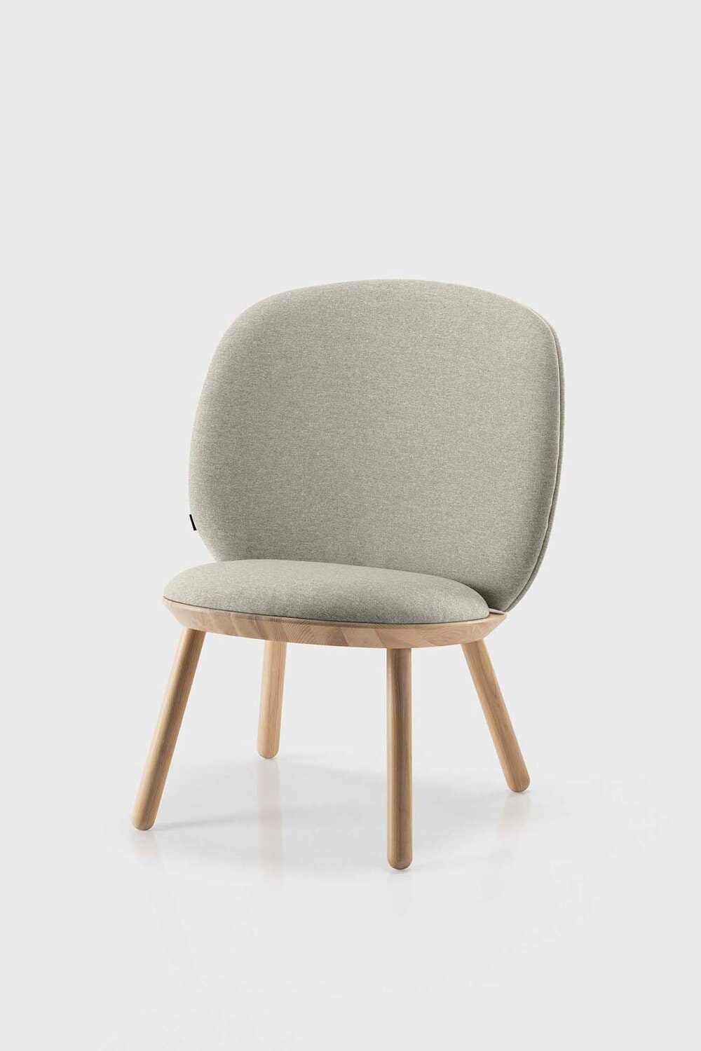 Fauteuil En Tissu Beige Fauteuil Bois De Style Scandinave