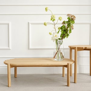 Solid Oak Coffee Table | Unique design oak wood table | Kaffeetisch | Hochwertiges Beistelltisch | sofa table | Table basse en chêne naturel