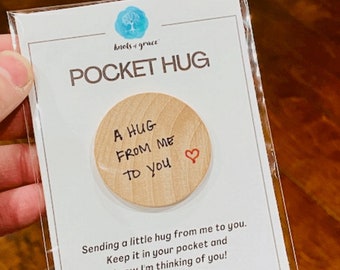 Long Distance Boyfriend Gift, Pocket Hug, Long Distance Gift, Pocket Token,