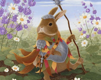 Rabbit From Bloomburrow Magic: the Gathering Art Print - Etsy