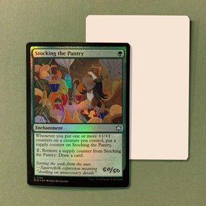 Stocking the Pantry, signierte Artist Proof Karte FOLIE