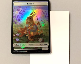 Rabbit, signed Artist Proof card FOIL