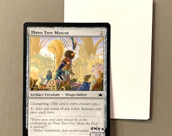 Three Tree Mascot, signed Artist Proof card