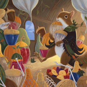 Stocking the Pantry from Bloomburrow Magic: the Gathering Art Print