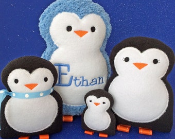 In de Hoop Penguin Softies Machine borduurwerk ontwerp bestanden direct downloaden