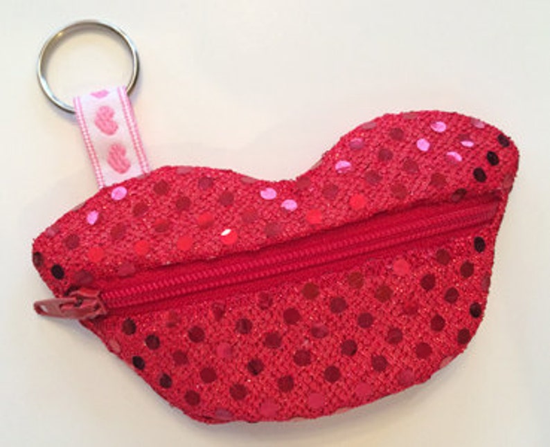 In the Hoop Lips Zipper Cases Machine Embroidery Design Files Etsy