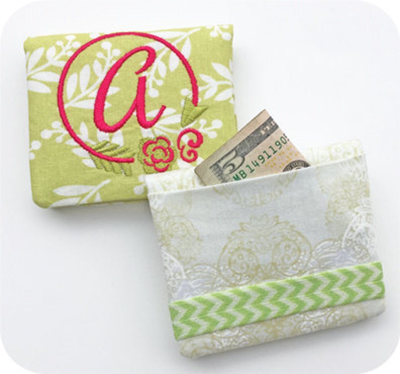 In the Hoop Credit Card Wallets Set Machine Embroidery Design Etsy