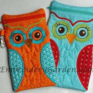 Dans le cerceau Hibou grand cas Téléchargement instantané du fichier Design broderie Machine