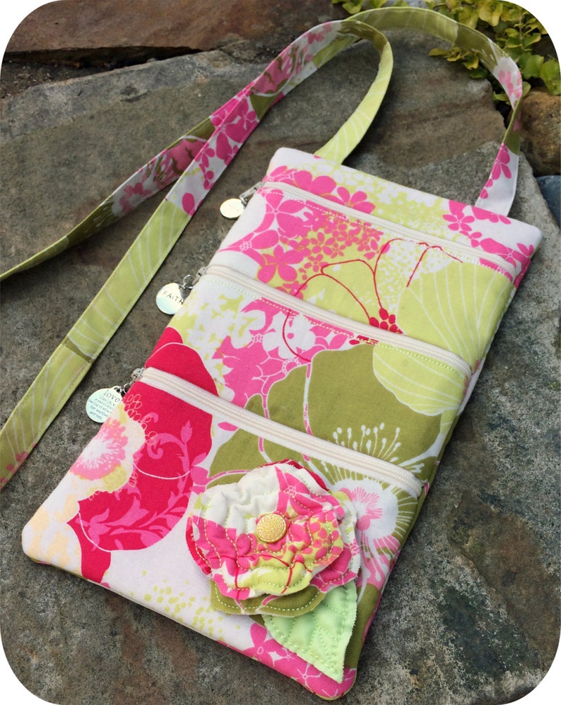 In the Hoop 3 Zipper Purses Set Machine Embroidery Design Etsy