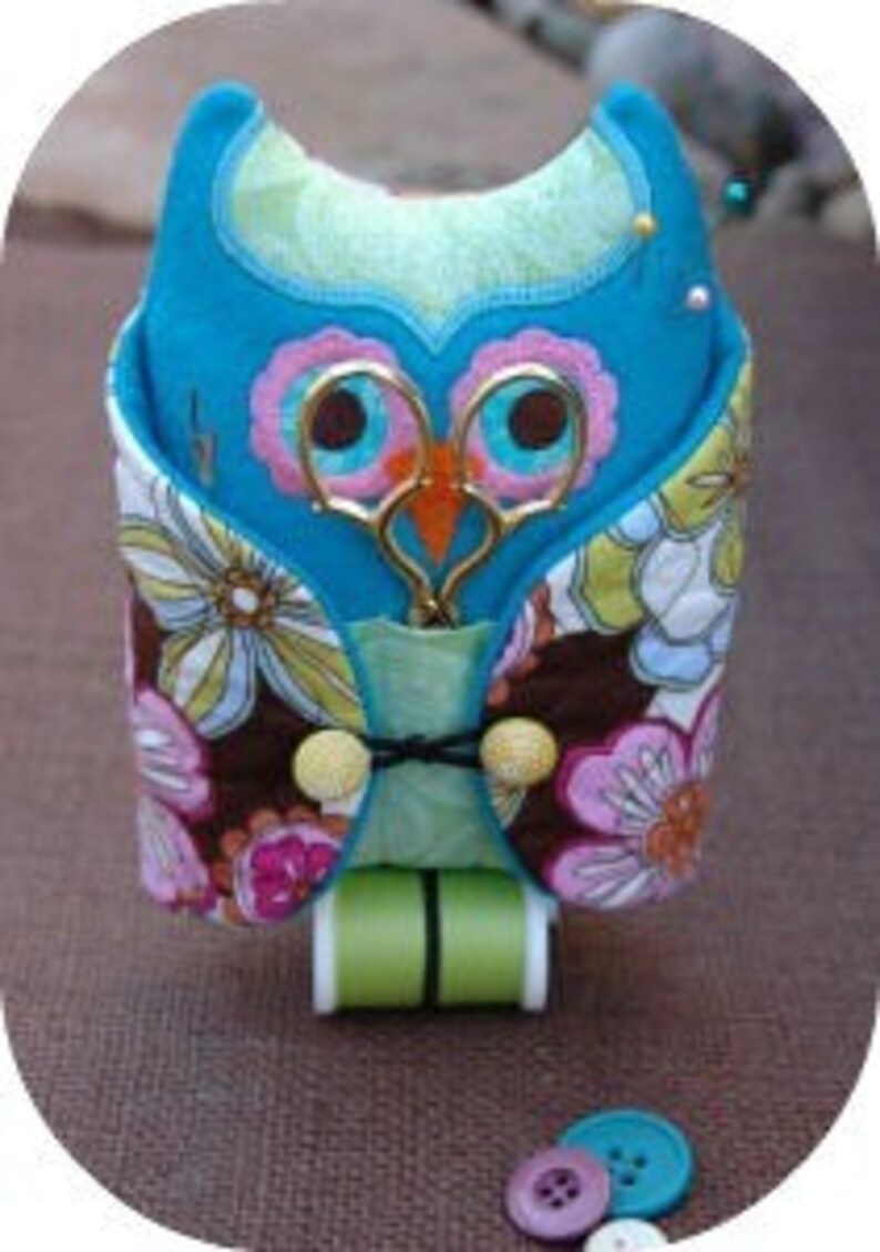 Owl Sewing Kit Machine Embroidery Files Instant Download Etsy