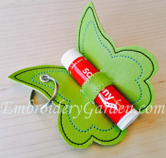 in the hoop chapstick holder