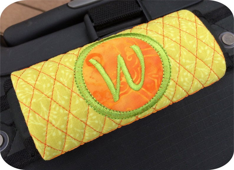 In the Hoop Luggage Handle Wraps Machine Embroidery Design Etsy