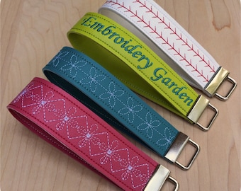 In the Hoop Vinyl Key Fobs Machine Embroidery Design Files Instant Download