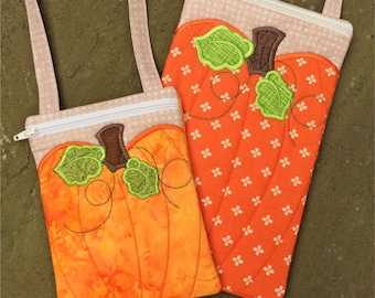 In de hoepel instellen pompoen portemonnees Machine borduurwerk ontwerp bestanden direct downloaden