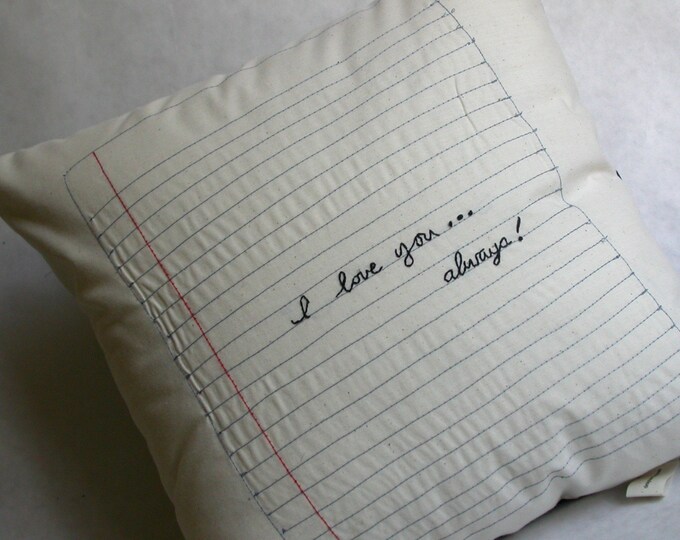Love Note Pillow Etsy