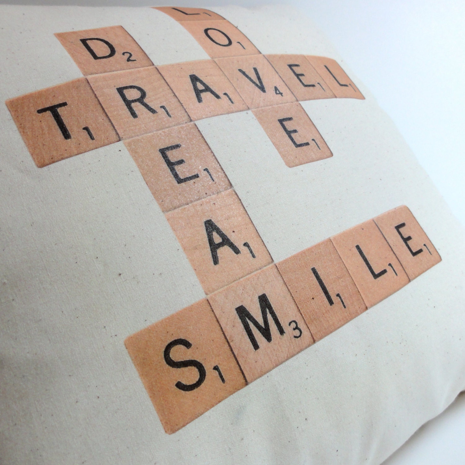 Custom Scrabble Pillow Etsy