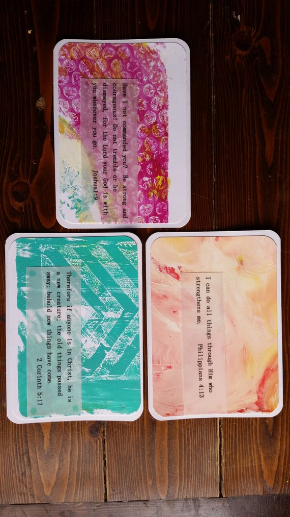 Items similar to Scripture Art Greeting Cards on Etsy