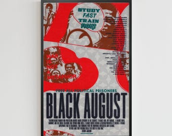 ブラック・オーガスト：全員解放せよ！（11 x 17 ポスターアート）