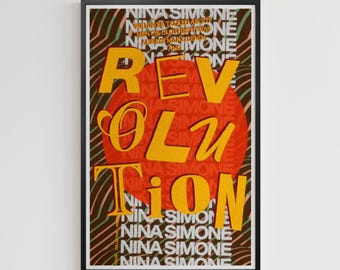 Nina Simone Quote (11 x 17 poster art)