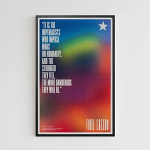 Fidel Castro QUOTE Gradient (11 x 17 poster art)