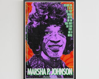 Marsha P. Johnson  (11 x 17 poster art)