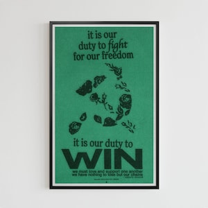 Assata Shakur-citat (11 x 17 affischkonst)