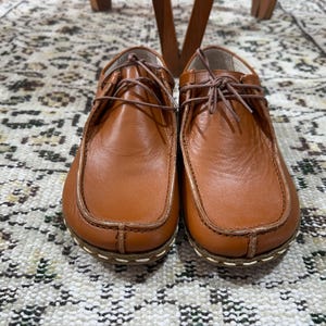 Grounding Handmade Barefoot Tan Shoes, Leather Shoes Men, Zero Drop Shoes, Minimalist Shoes, Natural Comfy Shoes, Men Wider Shoes,