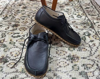 Handmade Leather Barefoot Shoes: Minimalist Grounding For Men Shoes